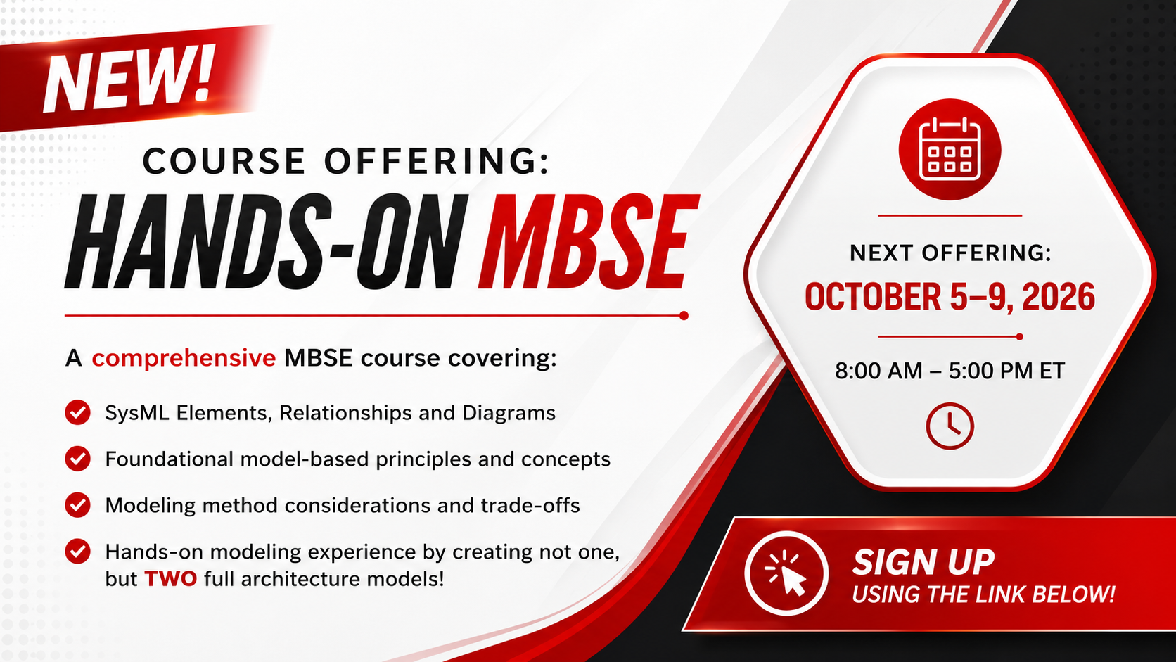 October 2026 Course Ad Banner