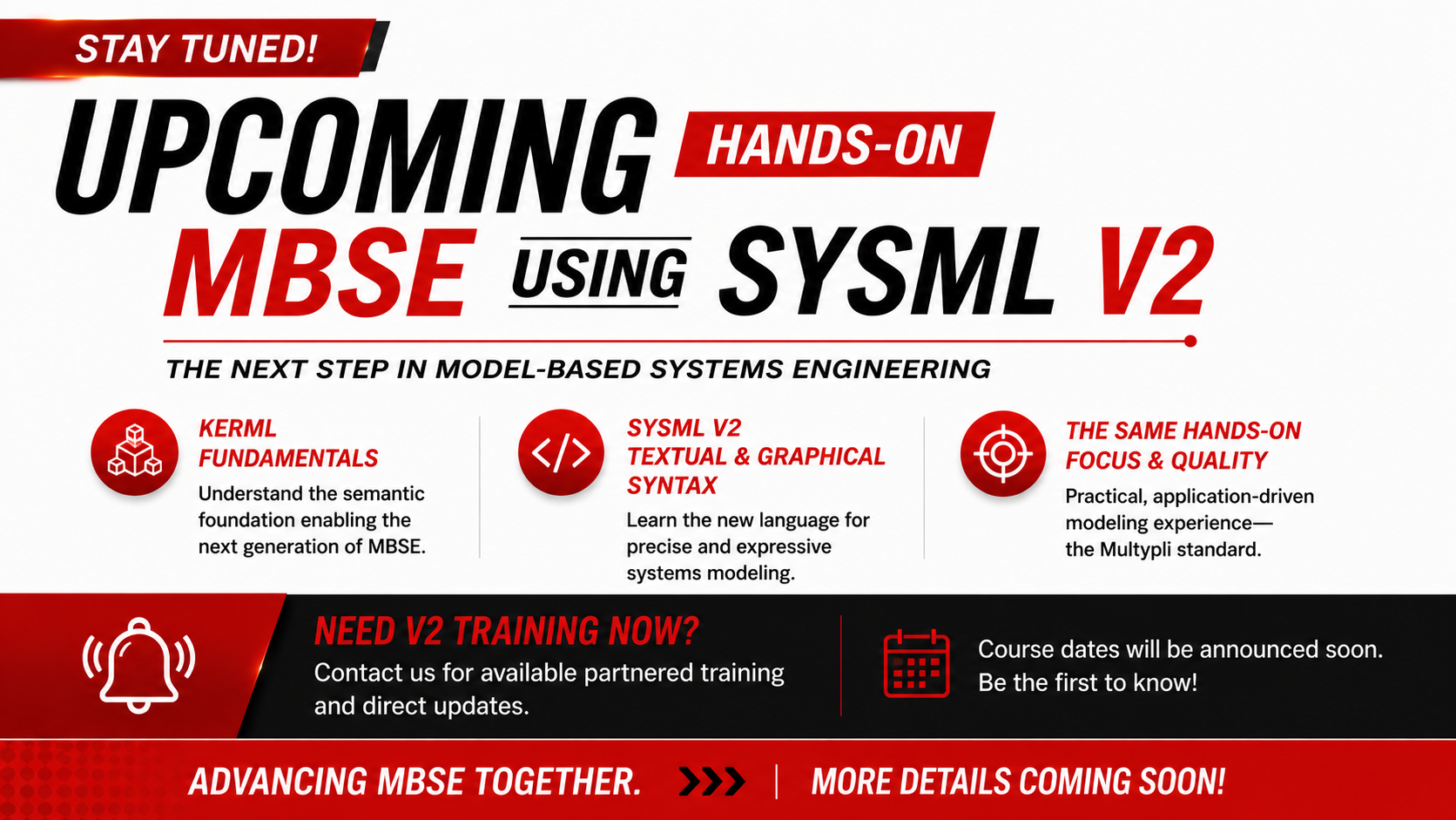 SysML V2 Ad Banner